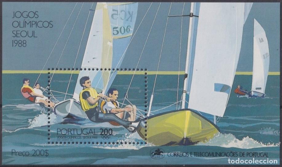 Sellos: F-EX61801 PORTUGAL MNH 1988 SEOUL OLYMPIC GAMES SAILING YACHT RACE SHIP.