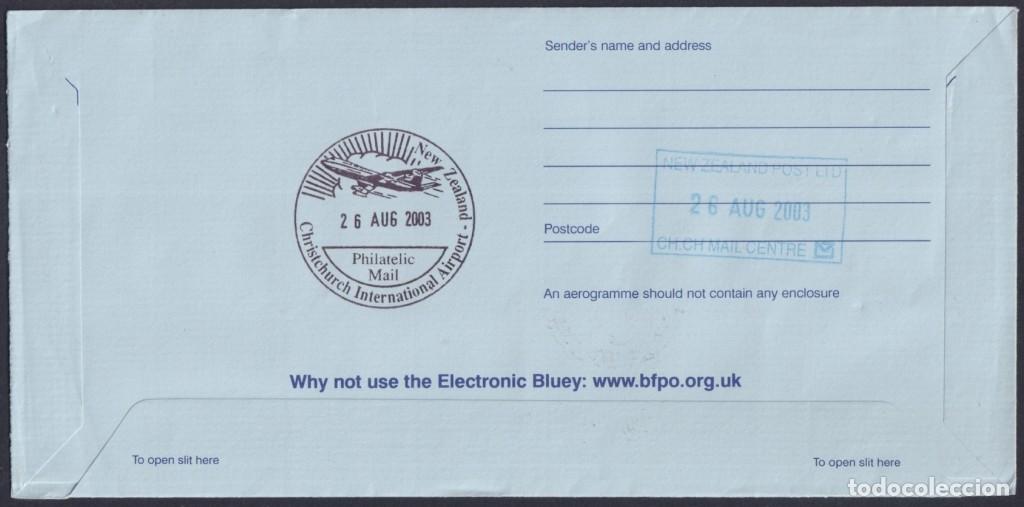 Sellos: F-EX64183 BRITISH ANTARCTIC 2003 ANTARCTIC STATION AEROGRAMME. - Foto 3