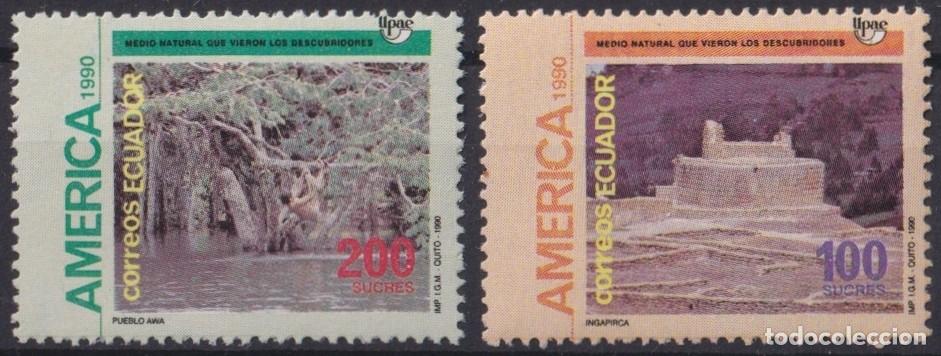 Sellos: F-EX64447 ECUADOR MNH 1990 AMERICA UPAEP INDIAN LANDSCAPE.