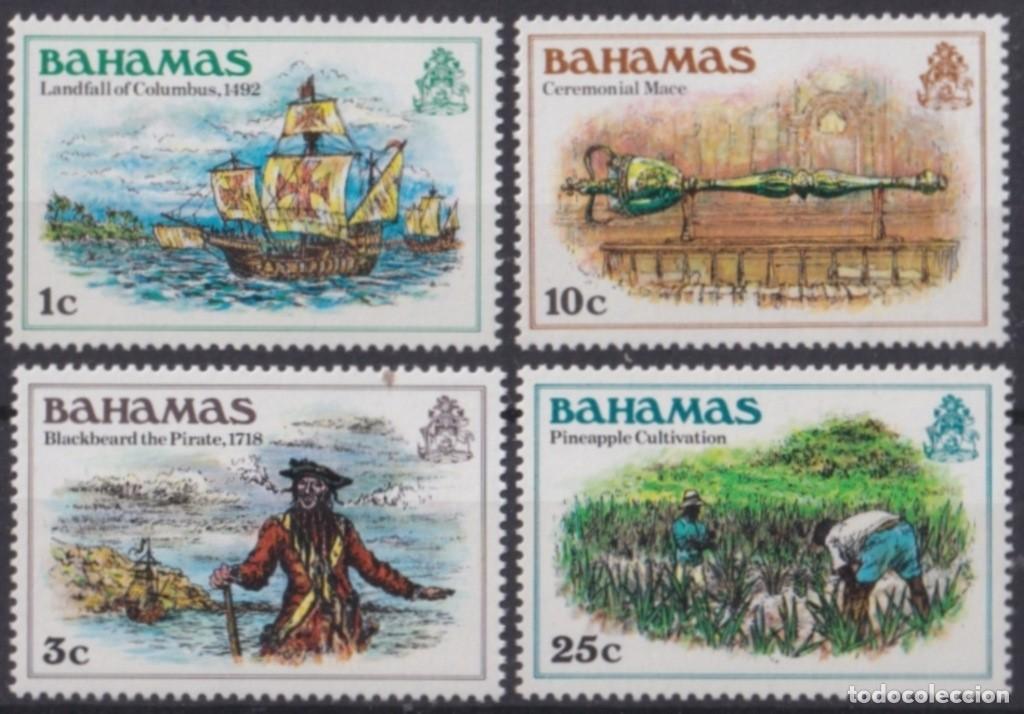 Sellos: F-EX64472 BAHAMAS MNH 1985 DISCOVERY COLON COLUMBUS SHIP PINEAPLE PLANTATION.