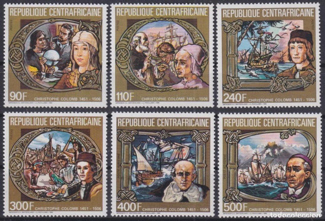 Sellos: F-EX64477 CENTRAL AFRICA MNH 1985 ONLY 20.000 DISCOVERY COLUMBUS SHIP EXPLORER.