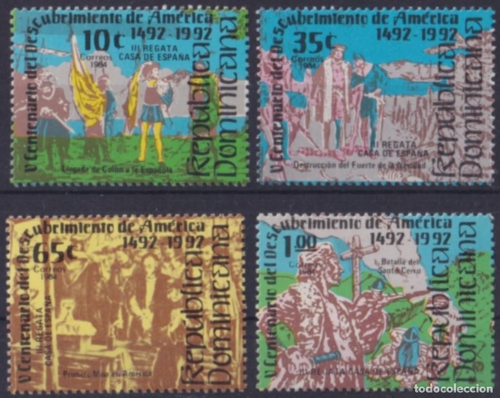 Sellos: F-EX64482 DOMINICANA REP MNH 1985 DISCOVERY OF AMERICA SHIP COLUMBUS COLON INDIA.