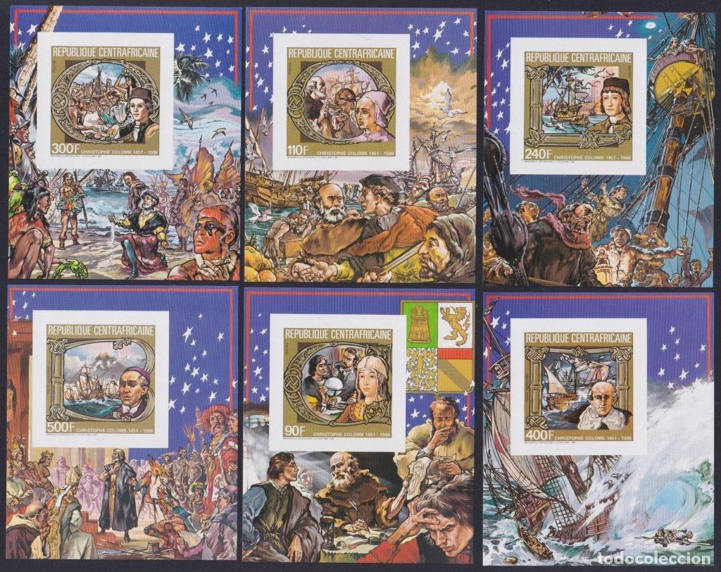 Sellos: F-EX64479 CENTRAL AFRICA MNH 1985 ONLY 5.000 DISCOVERY COLUMBUS SHIP EXPLORER.
