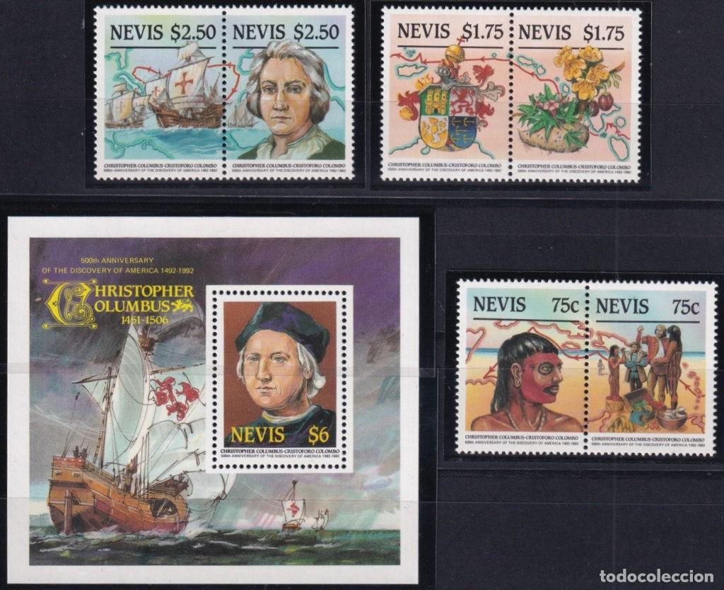 Sellos: F-EX64645 NEVIS MNH 1986 DISCOVERY BARCOS SHIP BARCOS COLON COLUMBUS INDIAN.