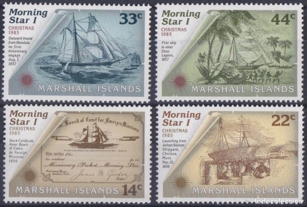 Sellos: F-EX64504 MARSHALL IS MNH 1985 MORNING STAR SHIP CHRISTMAS.
