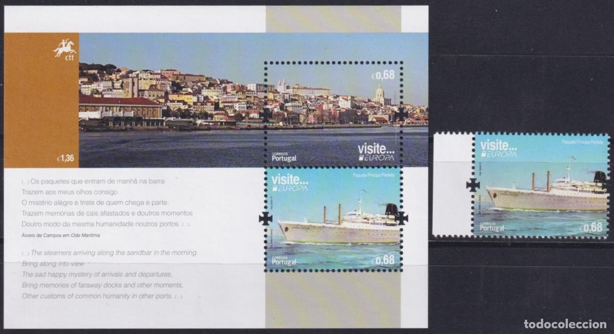 Sellos: F-EX65426 PORTUGAL MNH 2012 EUROPA CEPT TOURISM SHIP.