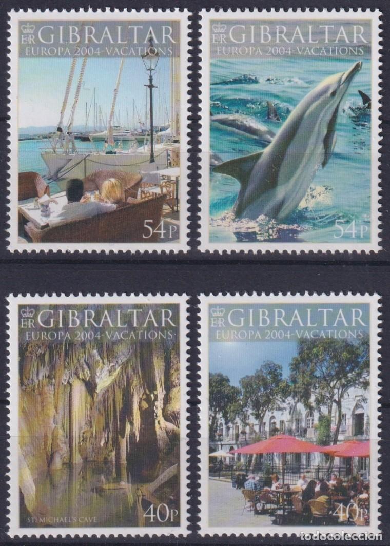 Sellos: F-EX65830 GIBRALTAR MNH 2004 EUROPA CEPT VACATIONS HOLYDAYS DOLPHINS SHIP.