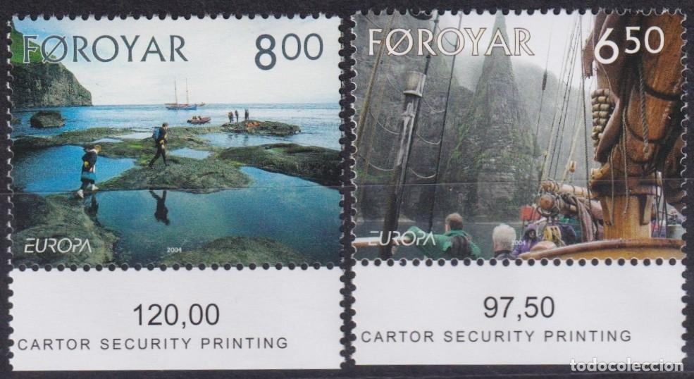 Sellos: F-EX65815 FAROE FAROYAR DENMARK MNH 2004 EUROPA CEPT HOLYDAYS VACATION SAILING SHIP.