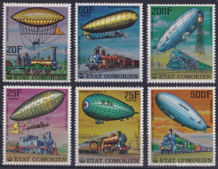 Sellos: F-EX56255 COMORES MNH 1977 ZEPPELIN RAILROAD TRAIN LOCOMOTIVE.