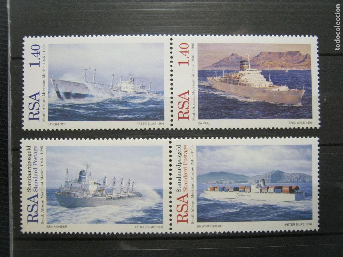 Sellos: SUD&Aacute;FRICA BARCOS 1996 SERIE YVERT 913/916 MNH** LUJO.