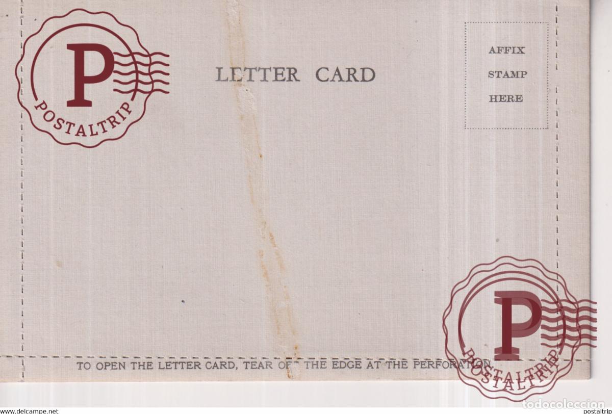 Sellos: CUNARD LETTER CARD +-13*9cm
