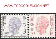 Sellos: B&eacute;lgica: 1971, B&aacute;sicos: Rey Balduino - Foto 1