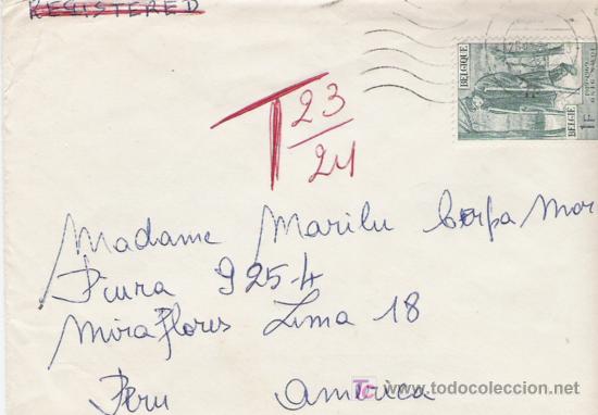 Sellos: BONITO SOBRE DE BELGICA - Foto 1