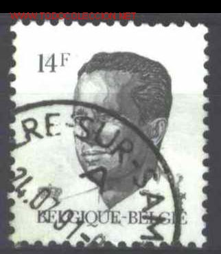 Sellos: B&eacute;lgica 1990. B&aacute;sico: Rey Balduino - Foto 1