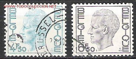 Sellos: B&eacute;lgica 1974. B&aacute;sicos: Rey Balduino - Foto 1