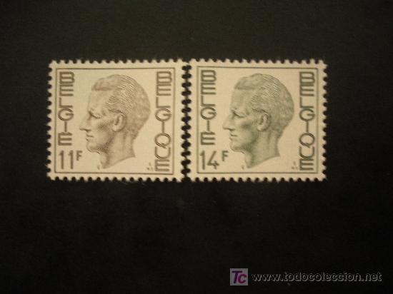 Sellos: BELGICA 1976  IVERT 1817/8 ***  Rey Balduino I - Foto 1