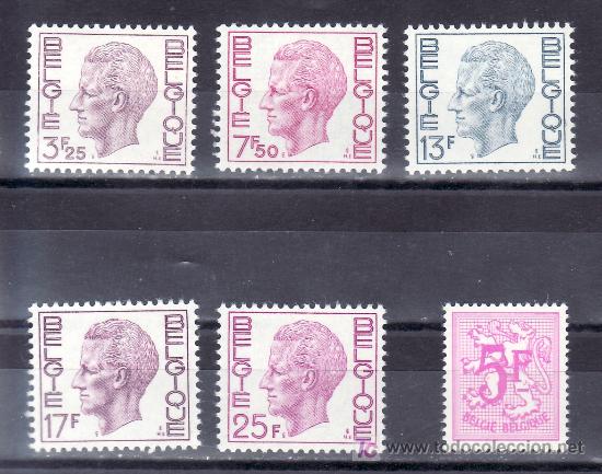 Sellos: belgica 1744/9 sin charnela, rey balduino, - Foto 1