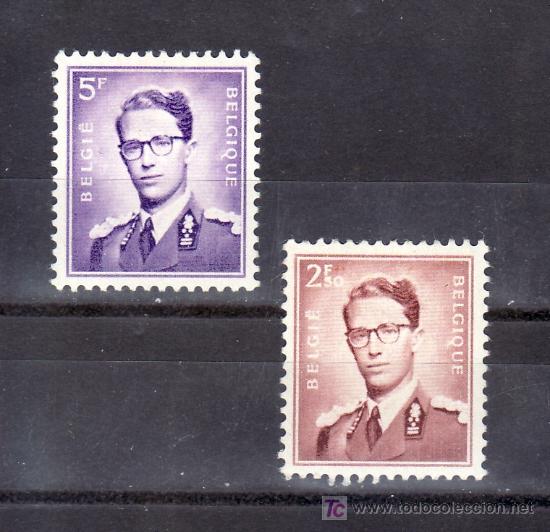 Sellos: belgica 1028/9 con charnela, rey balduino, - Foto 1