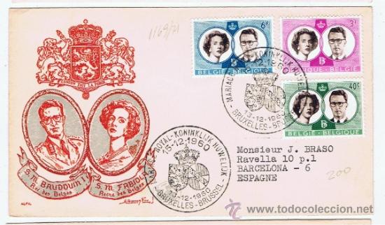 Sellos: balduino i fabiola 1960 spd belgica - Foto 1