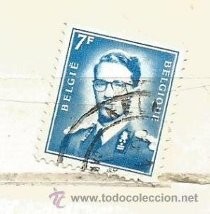 Sellos: B&eacute;lgica 1960. Rey Balduino,7 francos azul - Foto 1