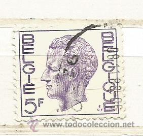 Sellos: B&eacute;lgica 1972. Rey Balduino, 5 francos azul violeta - Foto 1