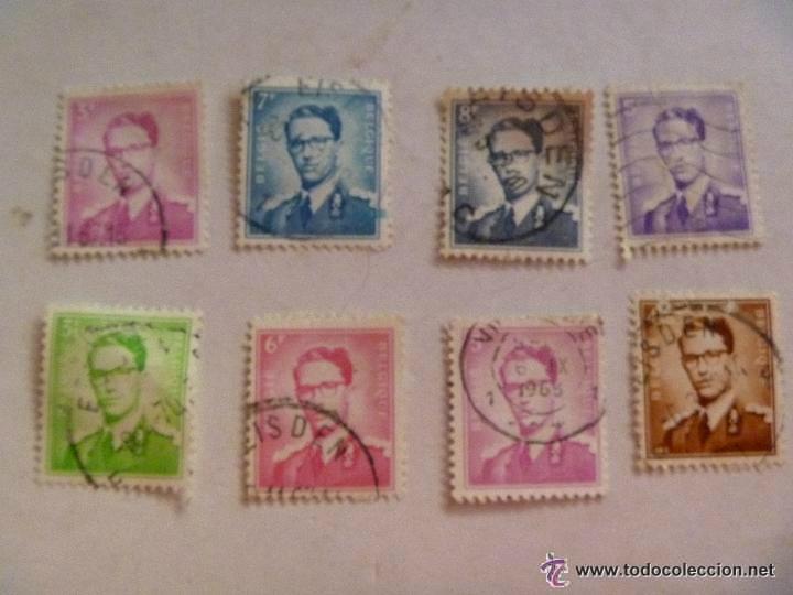 Sellos: LOTE DE 9 SELLOS DE BELGICA : BASICOS DEL REY BALDUINO - Foto 1