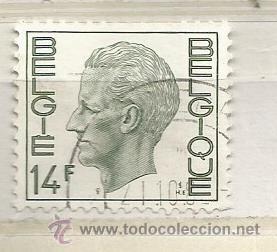 Sellos: B&eacute;gica 1976. Rey Balduino Tipo Elstr&ouml;m - 9 Francos Verde - Foto 1