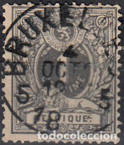 Sellos: B&Eacute;LGICA. YVERT 42 USADO. - Foto 1