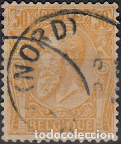 Sellos: B&Eacute;LGICA. YVERT 50 USADO. - Foto 1