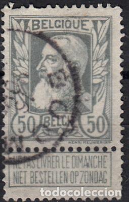 Sellos: B&Eacute;LGICA. YVERT 78 USADO. - Foto 1