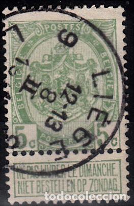 Sellos: B&Eacute;LGICA. YVERT 83 USADO. - Foto 1