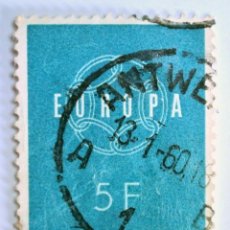 Sellos: SELLO POSTAL BELGICA 1959 5 F EMBLEMA CEPT EUROPA C.E.P.T.CONMEMORATIVO. Lote 150168722