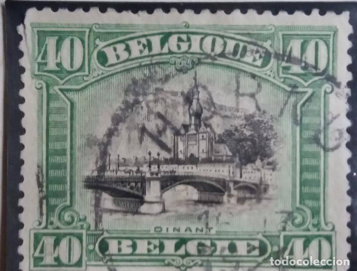 Stamps: sello, postes Belgica, 40 centimes, a&ntilde;o 1915 no usado