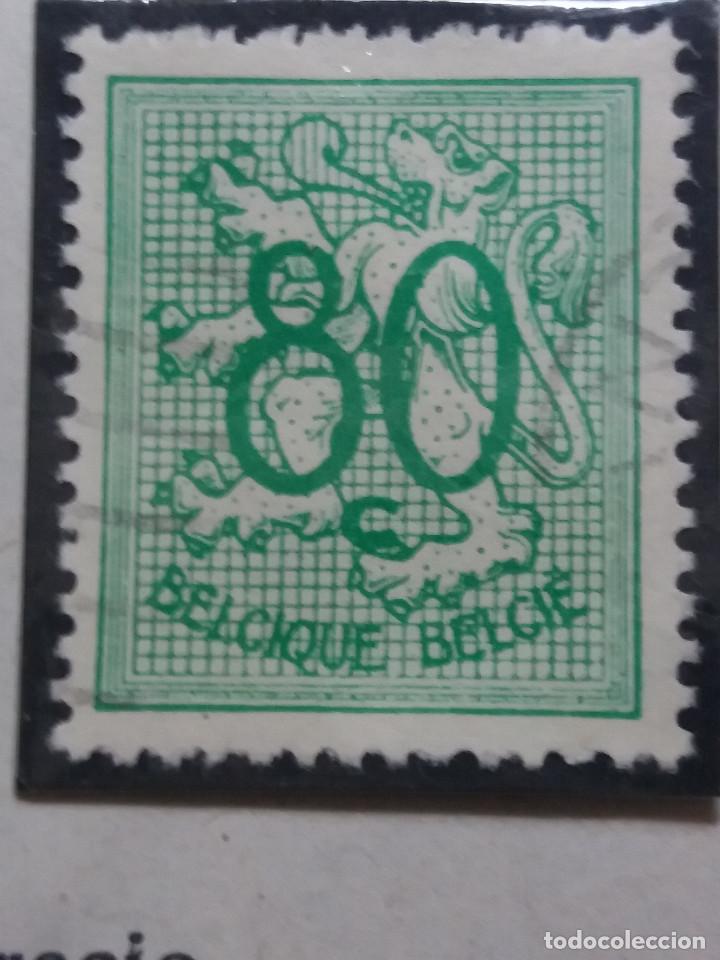 Stamps: sello, postes Belgica, 80 centimes, a&ntilde;o 1951, no usado