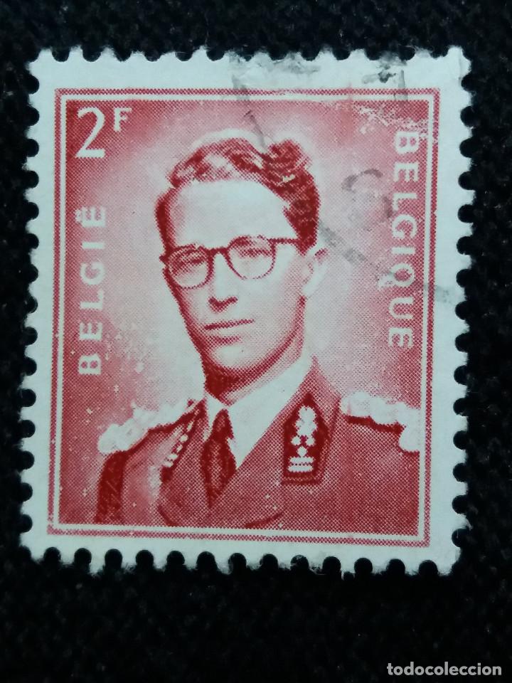Sellos: SELLO BELGIQUE, 2 FR, REY BALDUINO, A&Ntilde;O 1958 - Foto 1