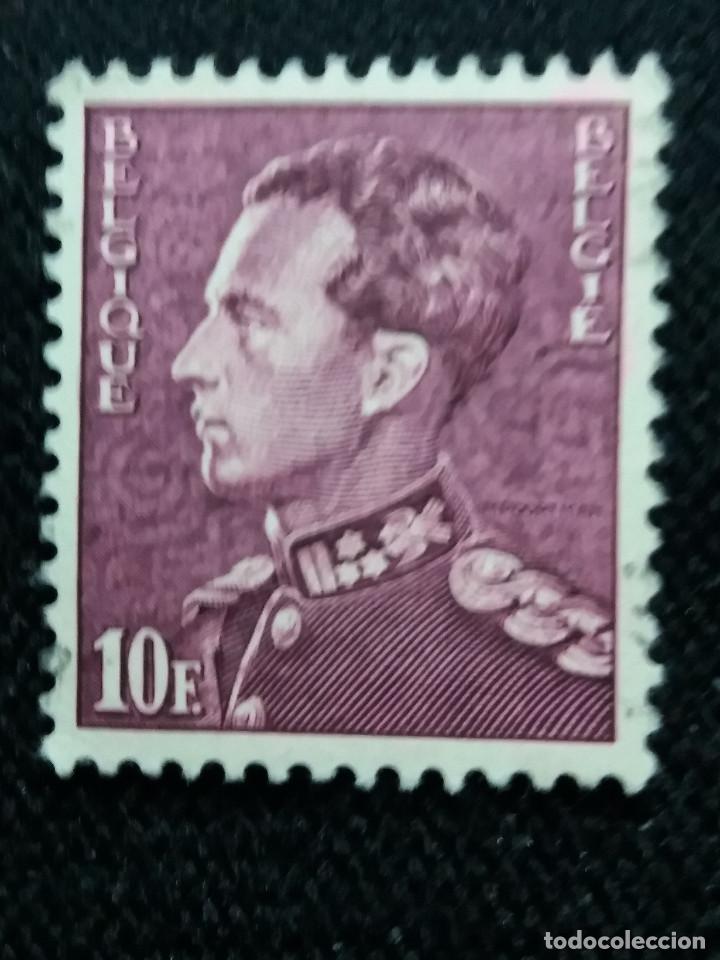 Selos: SELLO BELGIQUE, 10 FR, REY LEOPOLDO III, A&Ntilde;O 1963.