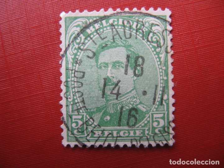 Stamps: -belgica 1915, alberto I, Yvert 137