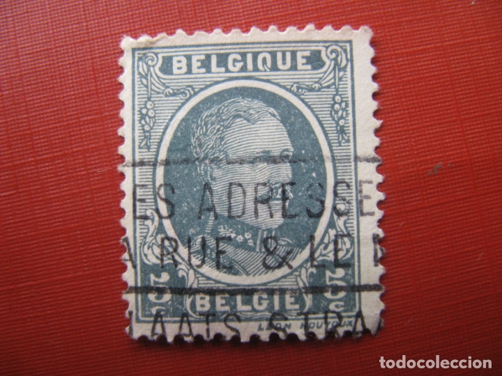Selos: -belgica 1921, alberto I, Yvert 193
