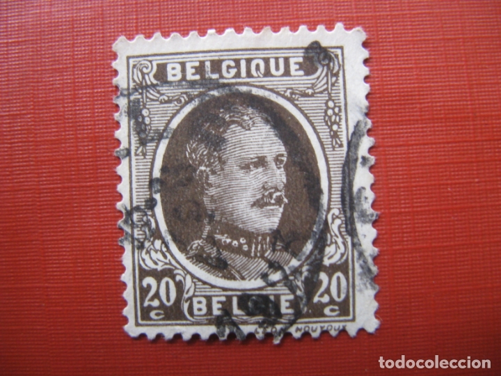 Selos: -belgica 1921, alberto I,Yvert 196