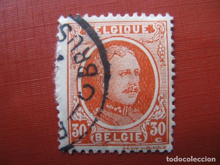 Selos: -belgica 1921, alberto I, Yvert 199