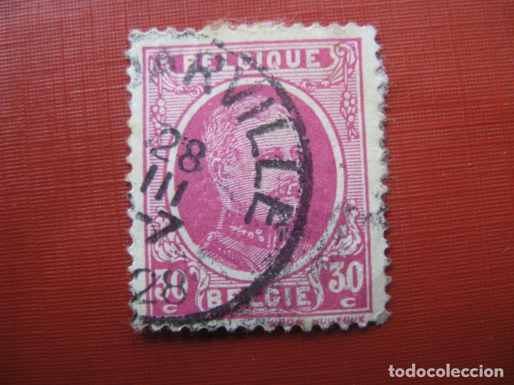 Selos: -belgica 1921, alberto I, Yvert 200