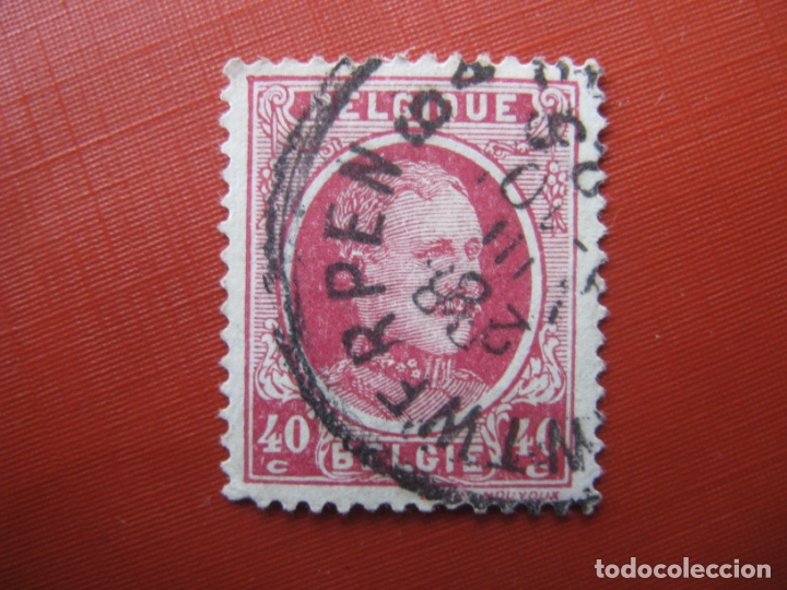 Selos: -belgica 1921, alberto I, Yvert 202