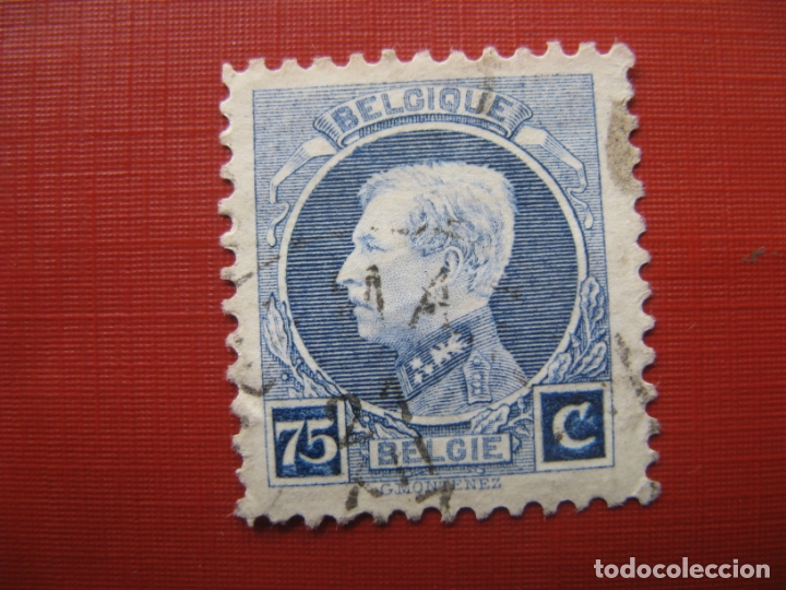 Selos: -belgica 1921 alberto I, Yvert 213