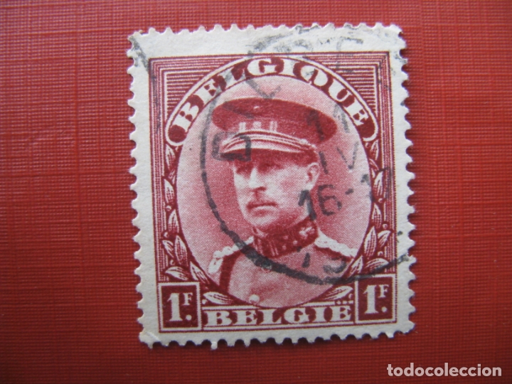 Selos: -belgica 1931, alberto I, Yvert 317