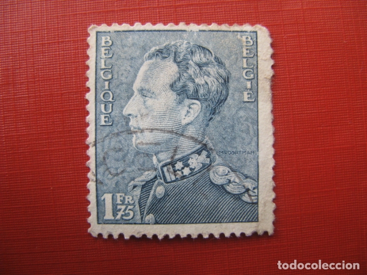 Selos: -belgica 1936, leopoldo III, Yvert 430