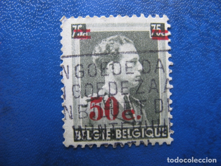Selos: -belgica 1941, sello sobrecargado Yvert 571