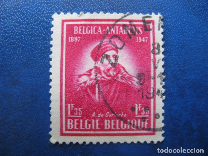 Selos: -belgica 1947, adrien de gerlache, Yvert 749
