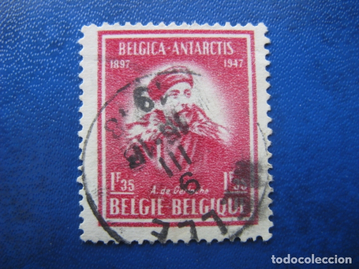 Selos: -belgica 1947, adrien de gerlache, Yvert 749