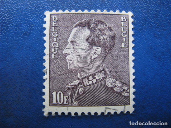 Selos: -belgica 1951, leopoldo III, Yvert 848A