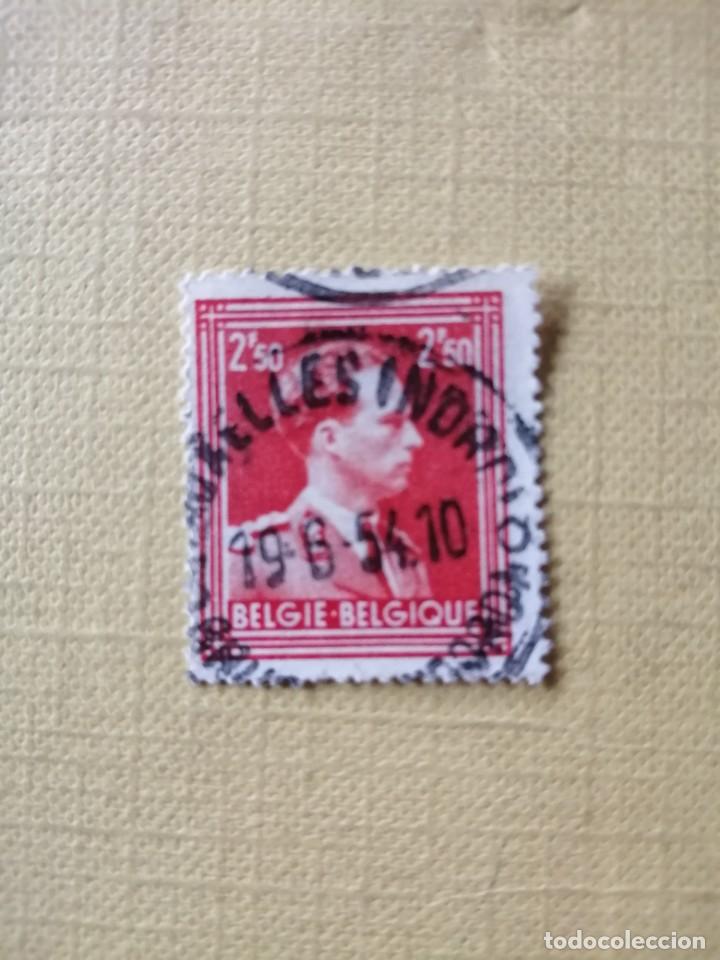 Stamps: 2,50 F - REY LEOPOLDO III - A&Ntilde;O 1951 - MATASELLO IDENTIFICATIVO 19-6-54